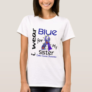 Colon Cancer I Draag Blue voor mijn zuster 43 T-shirt