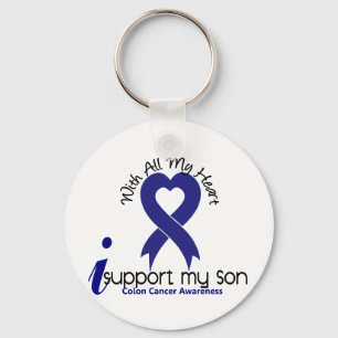 Colon Cancer I Support My Son Sleutelhanger