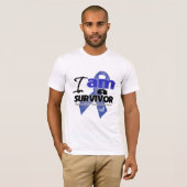 Colon Cancer - Ik ben een Survivor T-shirt (Voorkant volledig)