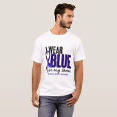 Colon Cancer Ik Draag blauw voor mijn moeder 10 T-shirt (Voorkant volledig)