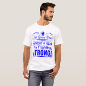 Colon Cancer Ik vecht sterk T-shirt (Voorkant volledig)