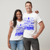 Colon Cancer Ik vecht sterk T-shirt (Unisex)