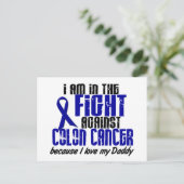 COLON CANCER in de strijd voor mijn vader 1 Briefkaart (Staand voorkant)