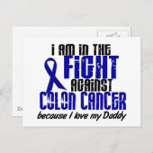 COLON CANCER in de strijd voor mijn vader 1 Briefkaart (Voorkant / Achterkant)