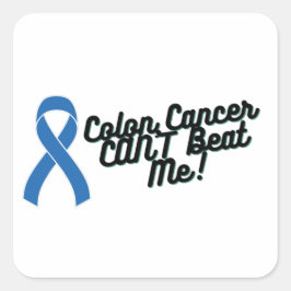 Colon Cancer kan me niet bewust raken Vierkante Sticker