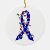 Colon Cancer-kerstlampje Keramisch Ornament (Voorkant)