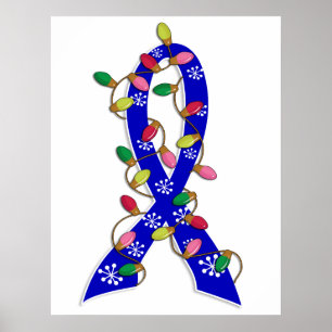Colon Cancer-kerstlampje Poster