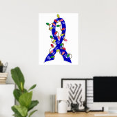 Colon Cancer-kerstlampje Poster (Thuiskantoor)