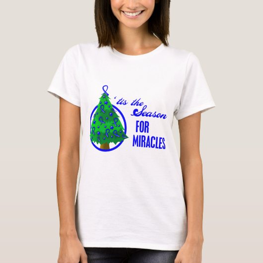 Colon Cancer kerstmengeling T-shirt (Voorkant)