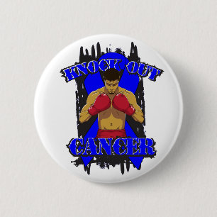 Colon Cancer Knock Out Cancer Ronde Button 5,7 Cm