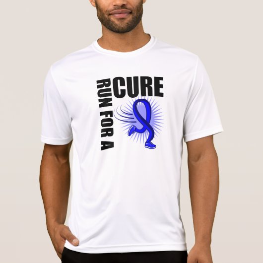 Colon Cancer looppas voor een kuur T-shirt (Voorkant)