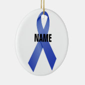 Colon Cancer Memorial Ribbon Keramisch Ornament (Rechts)