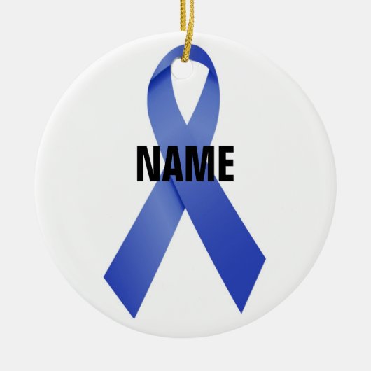 Colon Cancer Memorial Ribbon Keramisch Ornament (Voorkant)