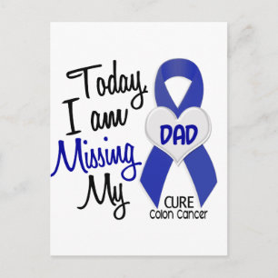 Colon Cancer MISSING MY DAD Briefkaart
