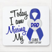 Colon Cancer MISSING MY DAD Muismat (Voorkant)