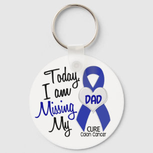 Colon Cancer MISSING MY DAD Sleutelhanger