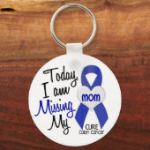 Colon Cancer MISSING MY MOM Sleutelhanger (Voorkant)