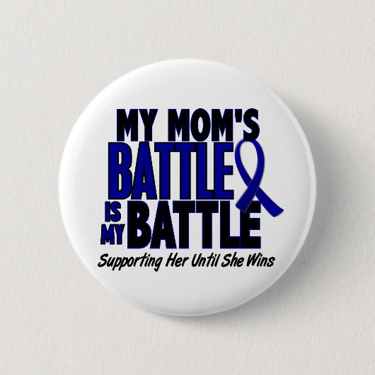 Colon Cancer MY BATTLE TOO 1 mam Ronde Button 5,7 Cm (Voorkant)