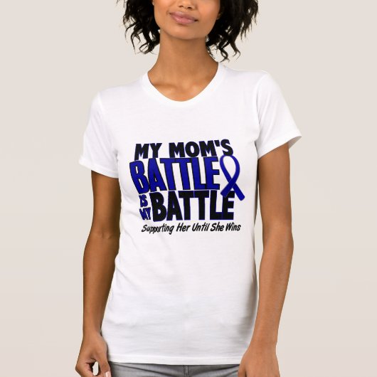 Colon Cancer MY BATTLE TOO 1 mam T-shirt (Voorkant)