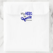 Colon Cancer MY HERO MY DAD 42 Ronde Sticker (Tas)