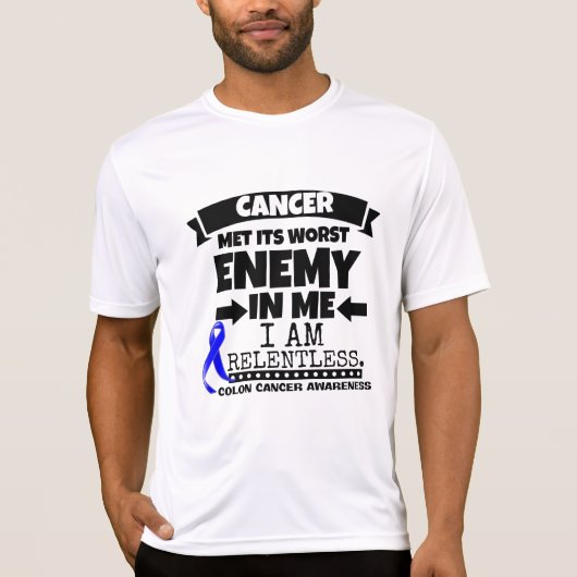 Colon Cancer ontmoette zijn ergste vijand bij mij T-shirt (Voorkant)