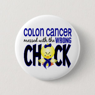 Colon Cancer overgebracht met de verkeerde kuiken Ronde Button 5,7 Cm