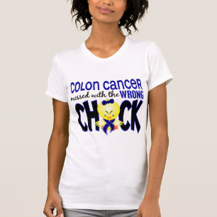 Colon Cancer overgebracht met de verkeerde kuiken T-shirt
