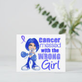 Colon Cancer overkomt met een verkeerde meid Briefkaart (Staand voorkant)