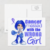 Colon Cancer overkomt met een verkeerde meid Briefkaart (Voorkant / Achterkant)