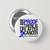 Colon Cancer Proof Er is leven na kanker Ronde Button 5,7 Cm (Voorkant /achterkant)