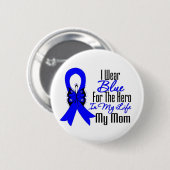 Colon Cancer Ribbon Hero Mijn moeder Ronde Button 5,7 Cm (Voorkant /achterkant)