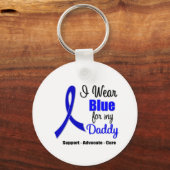 Colon Cancer Ribbon voor mijn vader Sleutelhanger (Voorkant)