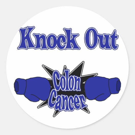 Colon Cancer Ronde Sticker (Voorkant)