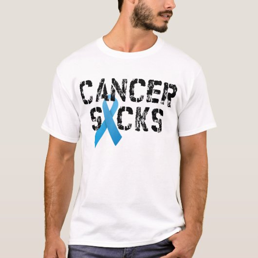 Colon Cancer Sucks T-shirt (Voorkant)