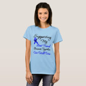Colon Cancer Support (beste vriend) T-shirt (Voorkant volledig)