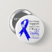 Colon Cancer Support Hoopbewustzijn Ronde Button 5,7 Cm (Voorkant /achterkant)