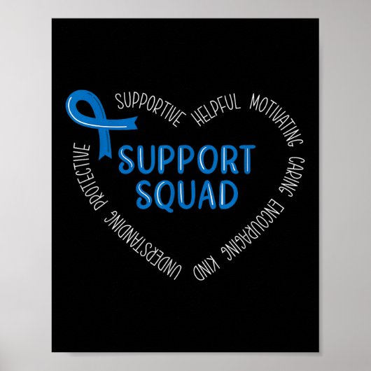 Colon Cancer Support Squad Colon Cancer Awareness Poster (Voorkant)