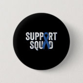 Colon Cancer Support Squad Ronde Button 5,7 Cm (Voorkant)