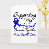 Colon Cancer Support (Vriend) Kaart (Gele Bloem)