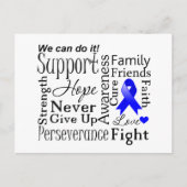 Colon Cancer Supportive Words Briefkaart (Voorkant)