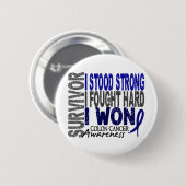 Colon Cancer Survivor 4 Ronde Button 5,7 Cm (Voorkant /achterkant)