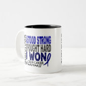 Colon Cancer Survivor 4 Tweekleurige Koffiemok (Voorkant links)