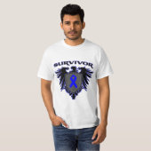 Colon Cancer Survivor Crest T-shirt (Voorkant volledig)