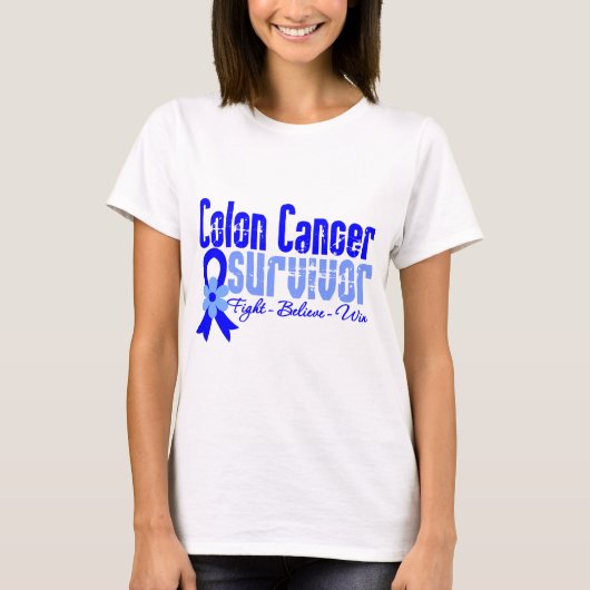 Colon Cancer Survivor T-shirt (Voorkant)