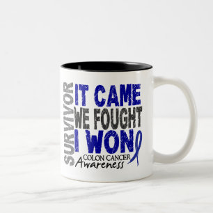 Colon Cancer Survivor We vonden dat ik wou Tweekleurige Koffiemok