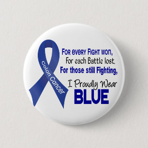 Colon Cancer voor elke... ik Draag puur Blauw 1 Ronde Button 5,7 Cm