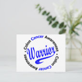 Colon Cancer Warrior Briefkaart (Staand voorkant)