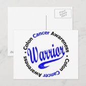 Colon Cancer Warrior Briefkaart (Voorkant / Achterkant)