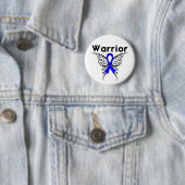 Colon Cancer Warrior Butterfly Ronde Button 5,7 Cm (In situ)