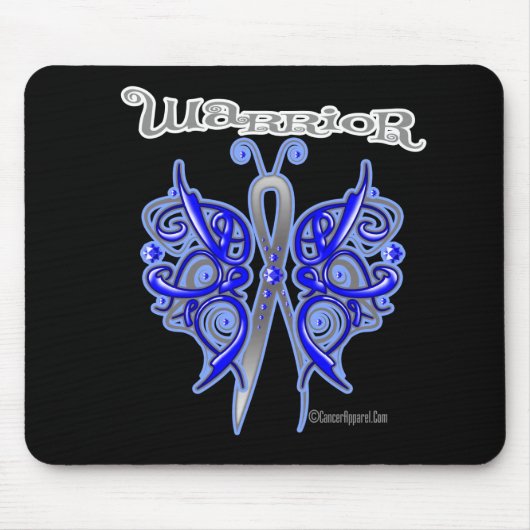 Colon Cancer Warrior Celtic Butterfly Muismat (Voorkant)